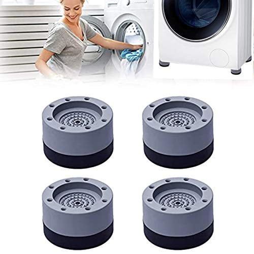 4pc Shock Noise Cancelling Washing Machine Support Anti Vibration Anti Slip Pads 